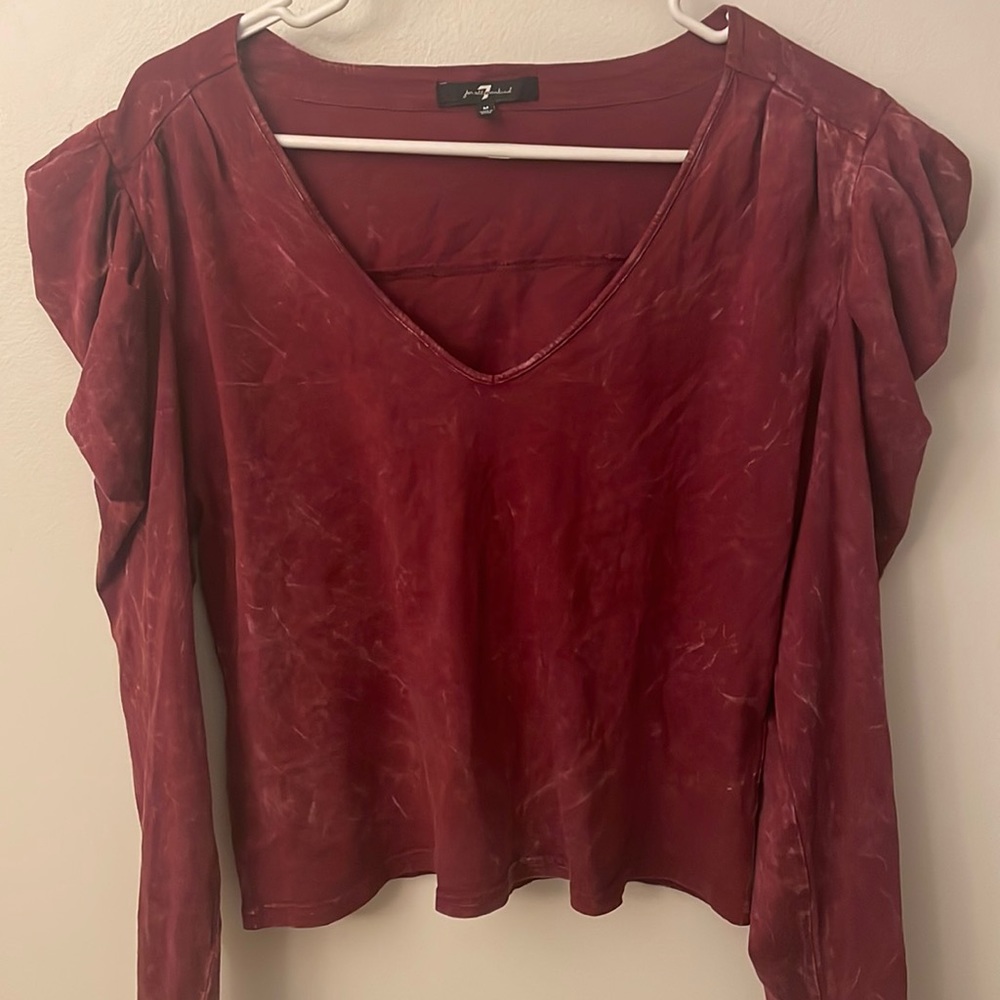 7 for All Mankind Puff Sleeve Shirt